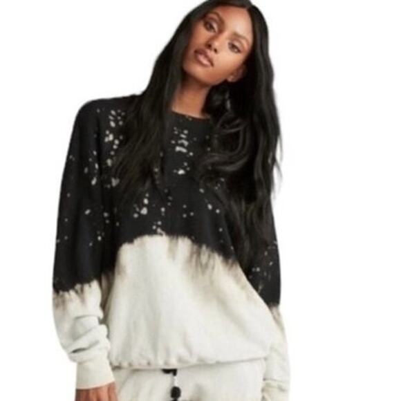 STRUT THIS Mason Oversized Sweatshirt in Midnight Splatter Small NWT - Picture 3 of 9